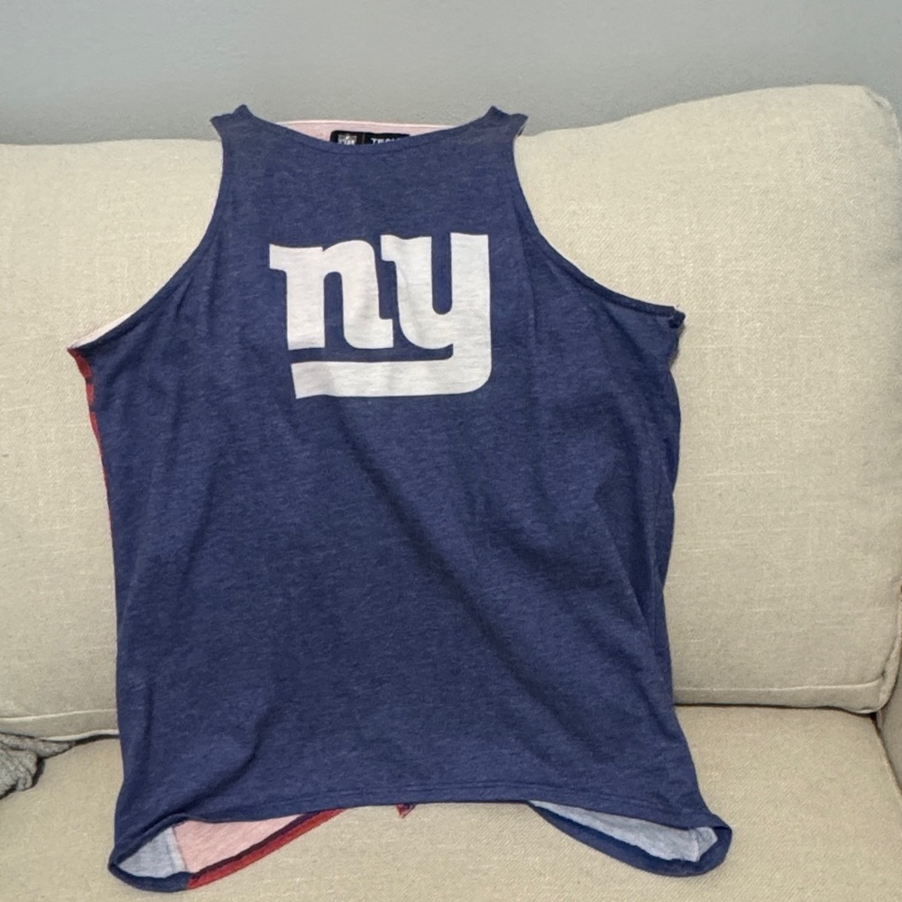 NY Giants Split Tie Back Tanktop